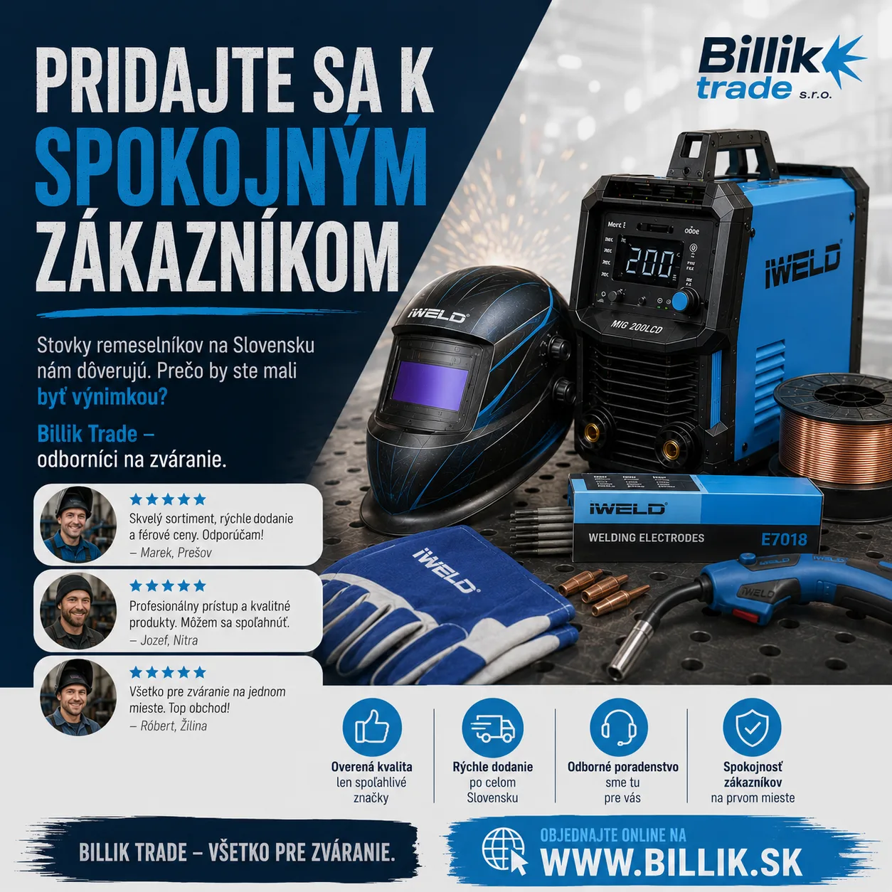 Kvalitné zváračky a invertory IWELD — Billik Trade